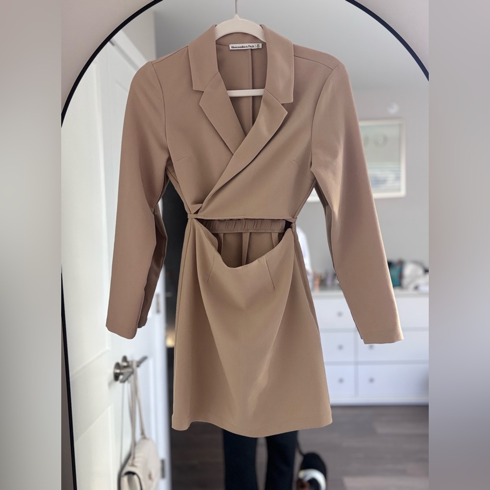 Abercrombie & Fitch Tan Mini Dress